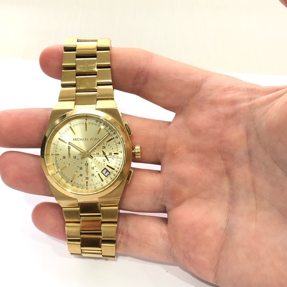 Michael Kors Ladies Gold Watch Chronograph - Picture 5 of 5